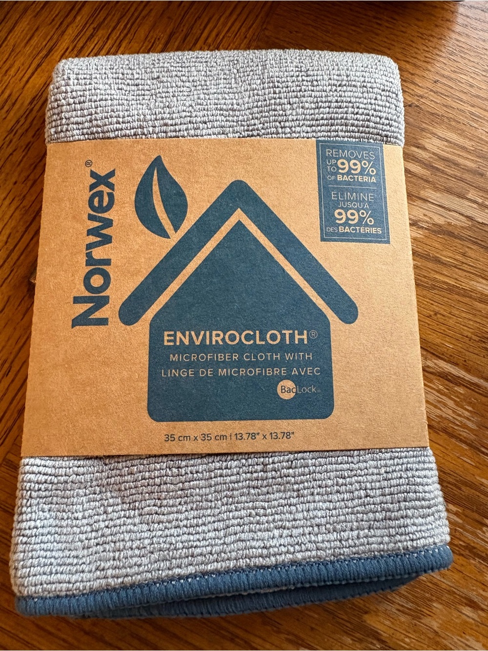 Norwex EnviroCloth Microfiber Cleaning Cloth - Gray NEW